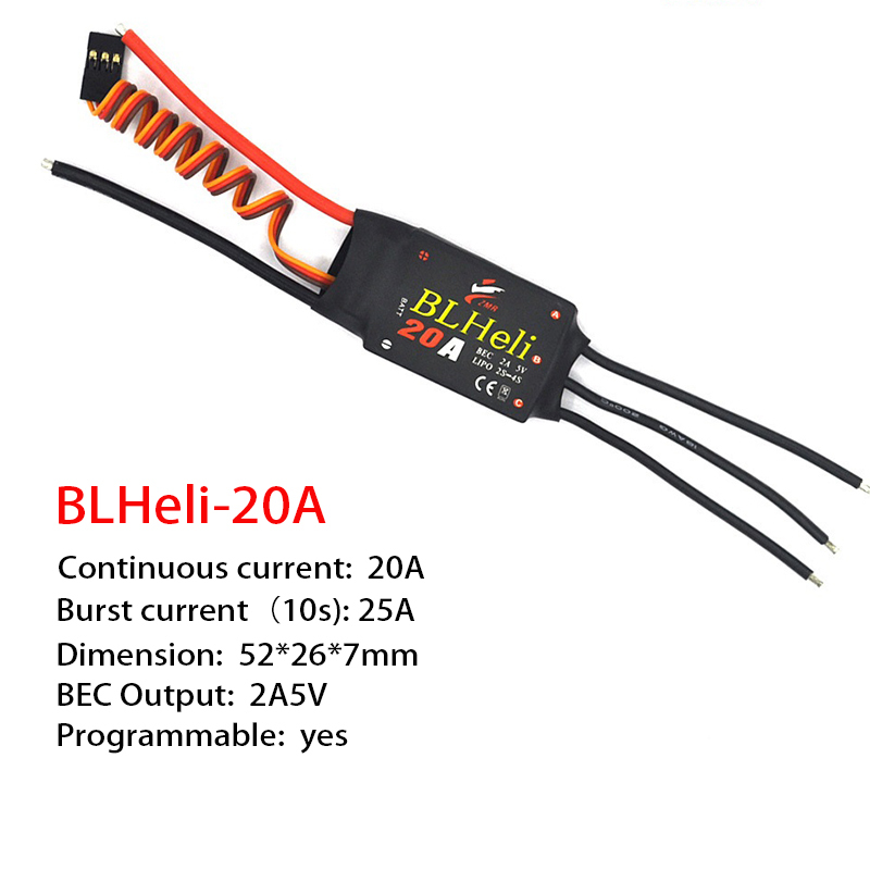 1-3Pcs Brushless ESC BLHeli 20 - огляд і ціна Fpv Drone Esc
