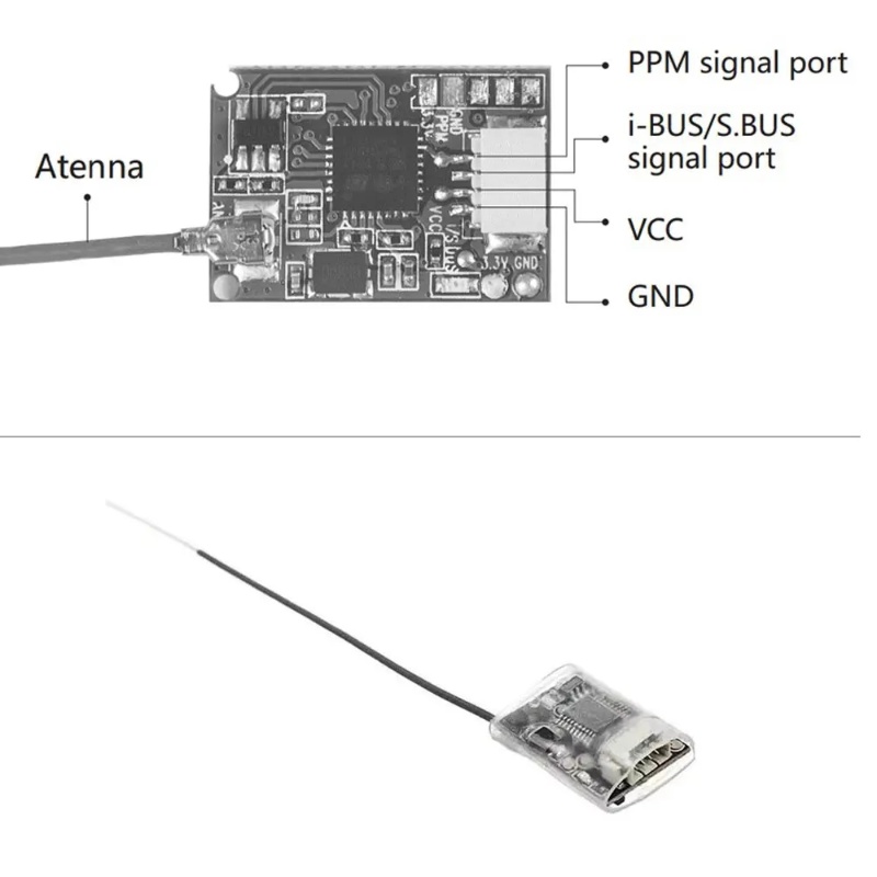 Flysky FS-8A 8CH 18CH Mini Rec - огляд і ціна Fpv Drone Flight Controller