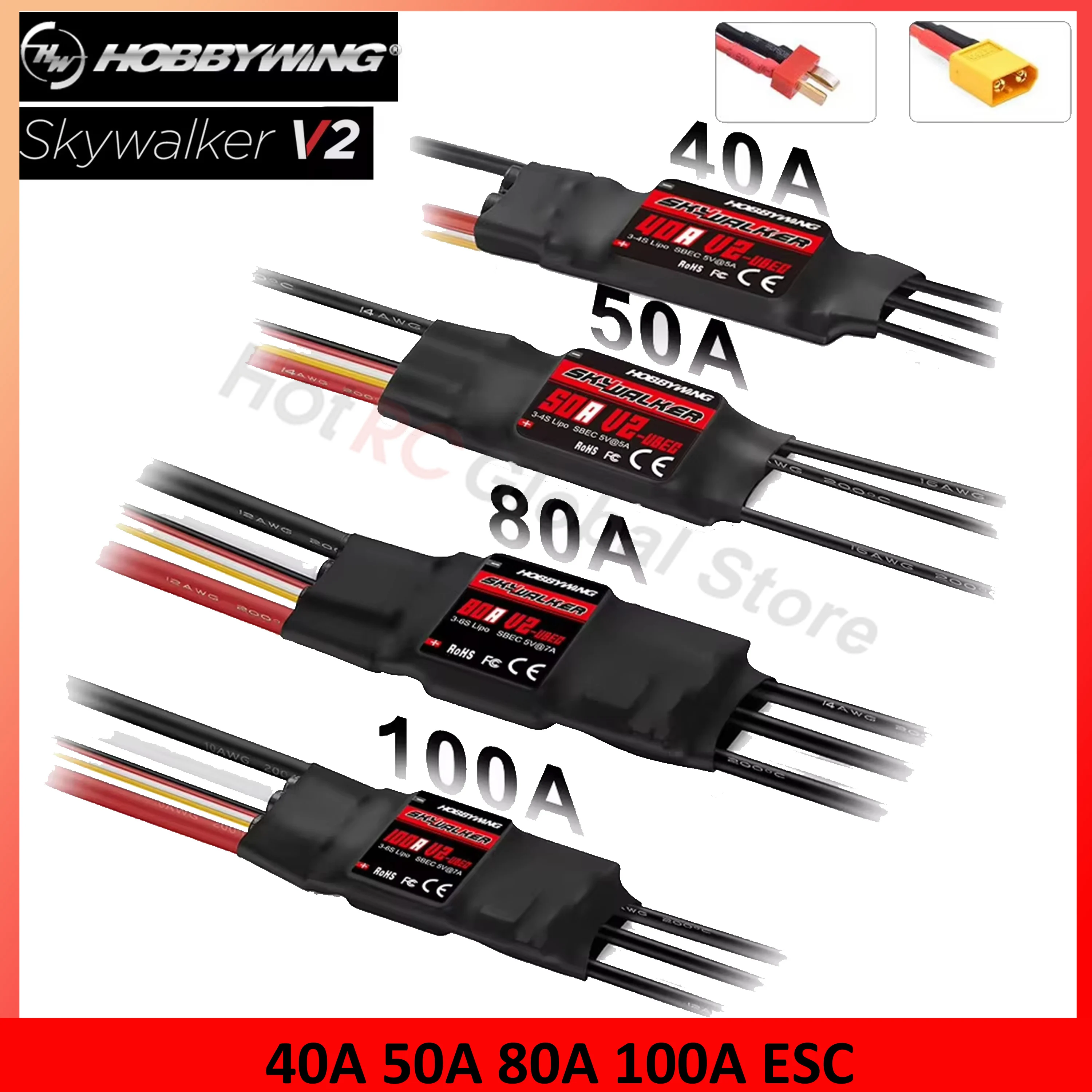 HOBBYWING Skywalker V2 Series  - огляд і ціна Fpv Drone Esc