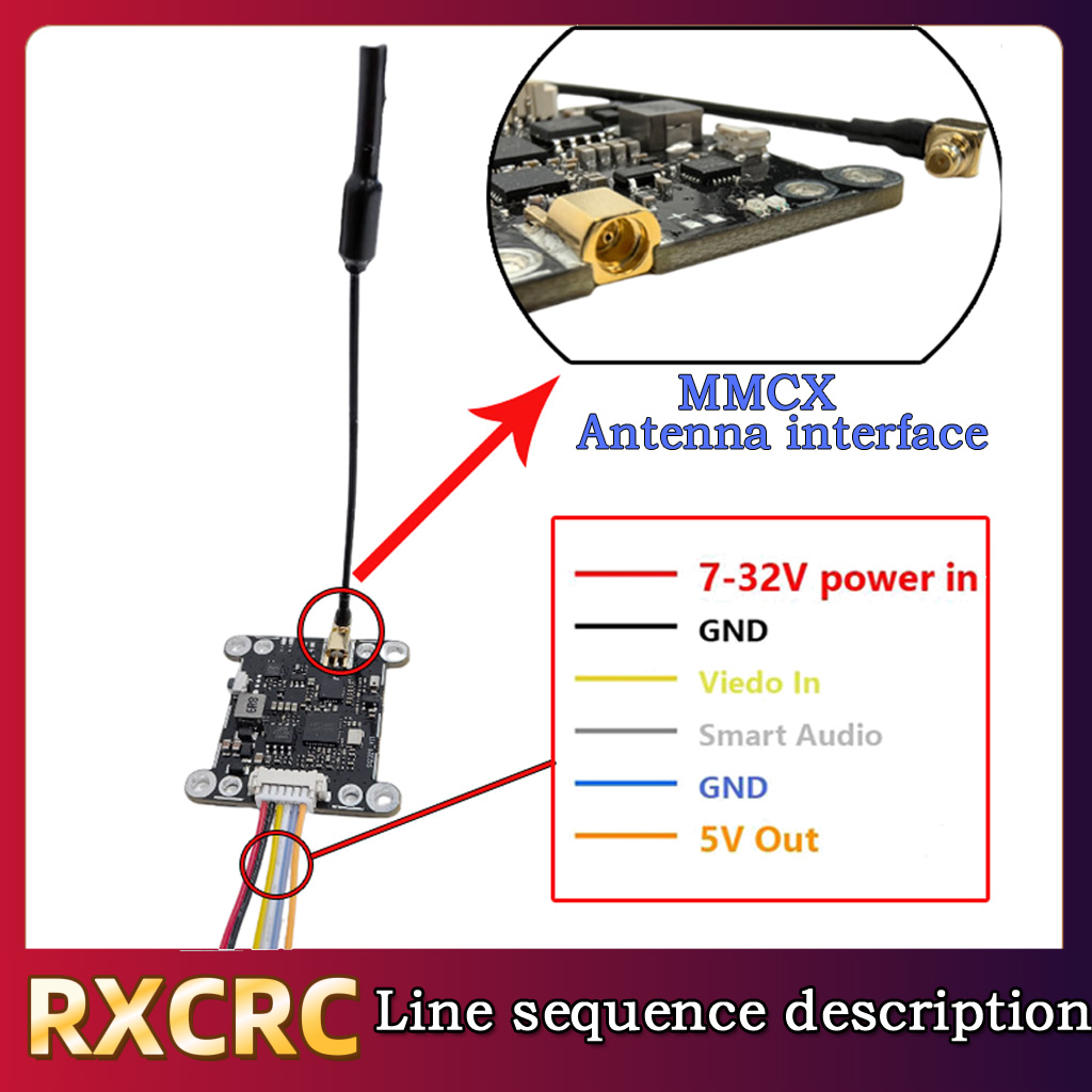 RXCRC 5.8G Module 48CH 1.6W VT - огляд і ціна Fpv Drone Frame